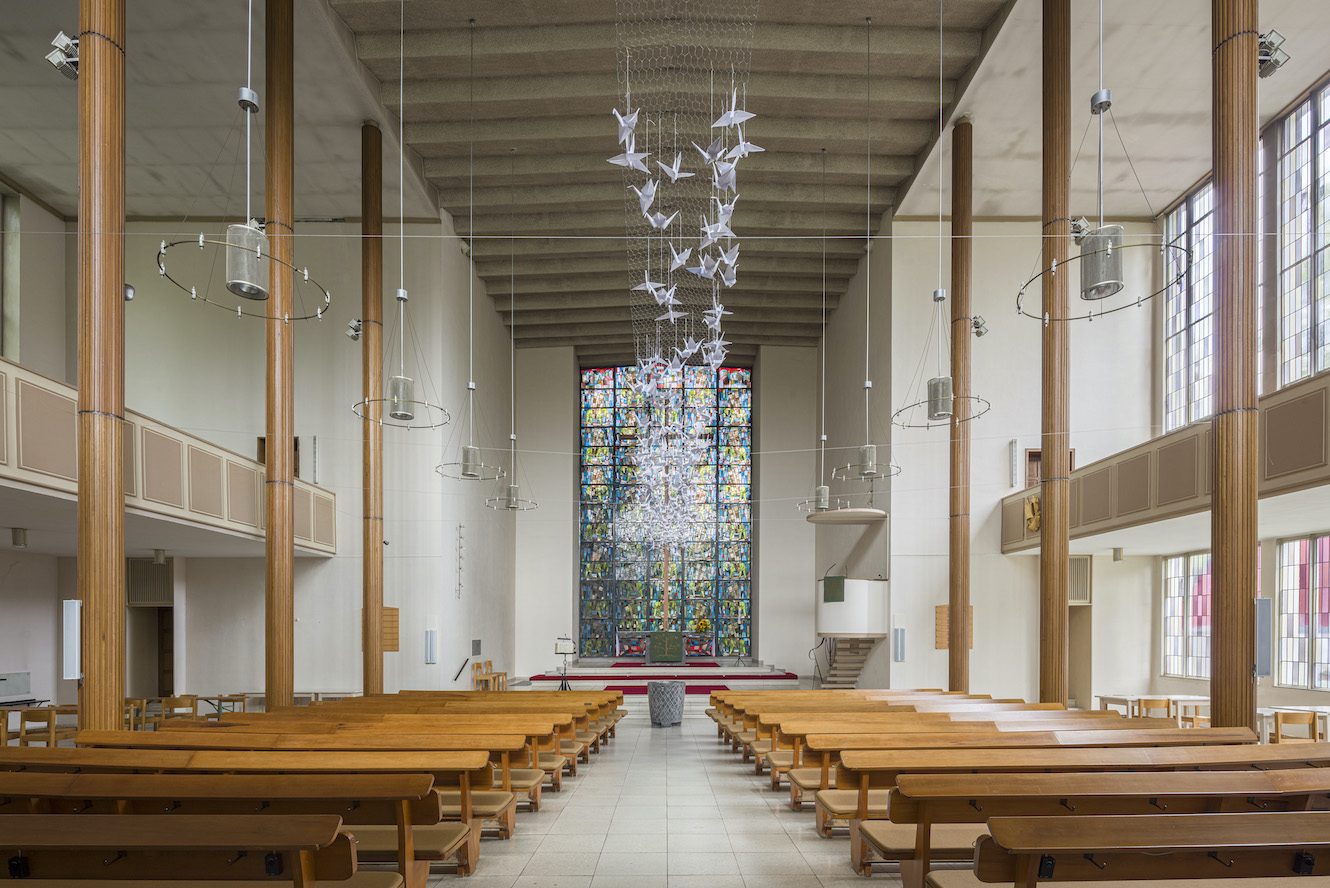 Infopoint aufgestellt: Die Pauluskirche in Gelsenkirchen-Bulmke bleibt erhalten